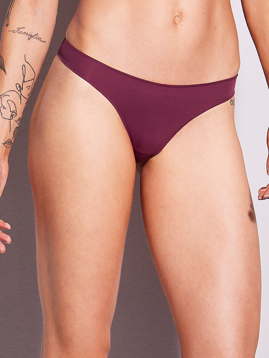 Calcinha Biquíni Acabamento Invisível - Roxo Místico - EG - 00035840-RXM-EG